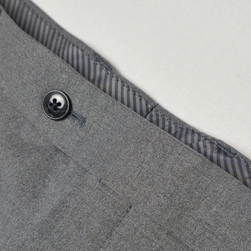 Michael Kors Dress Pants Mens 38x29 Gray Pattern Marvin Straight Leg Trouser NWT - Picture 4 of 9